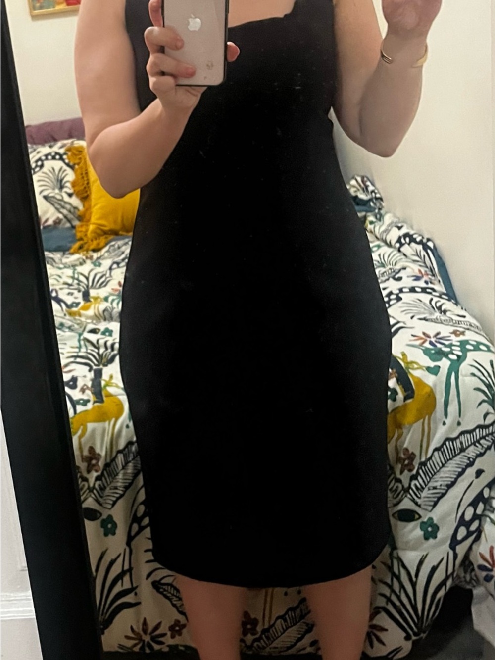 Calvin Klein Black Midi Sheath Dress Size 12 GUC